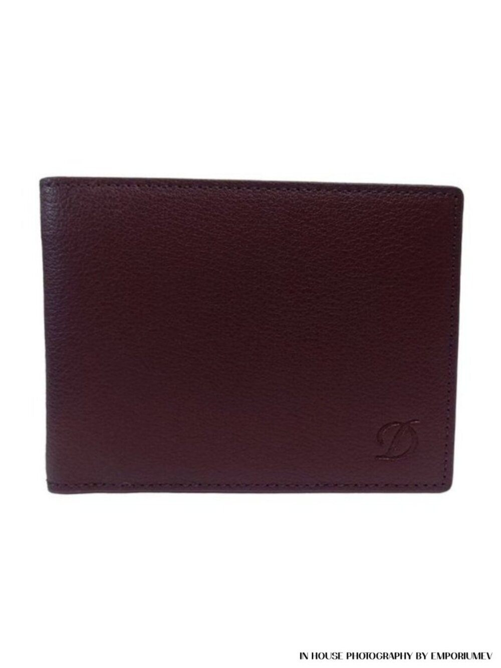 S.T. Dupont 093000W Outlet SLG Wine Grain Leather 6 CC Bill Holder Men Wallet